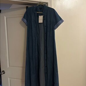 Who What Wear Indigo Denim Dress